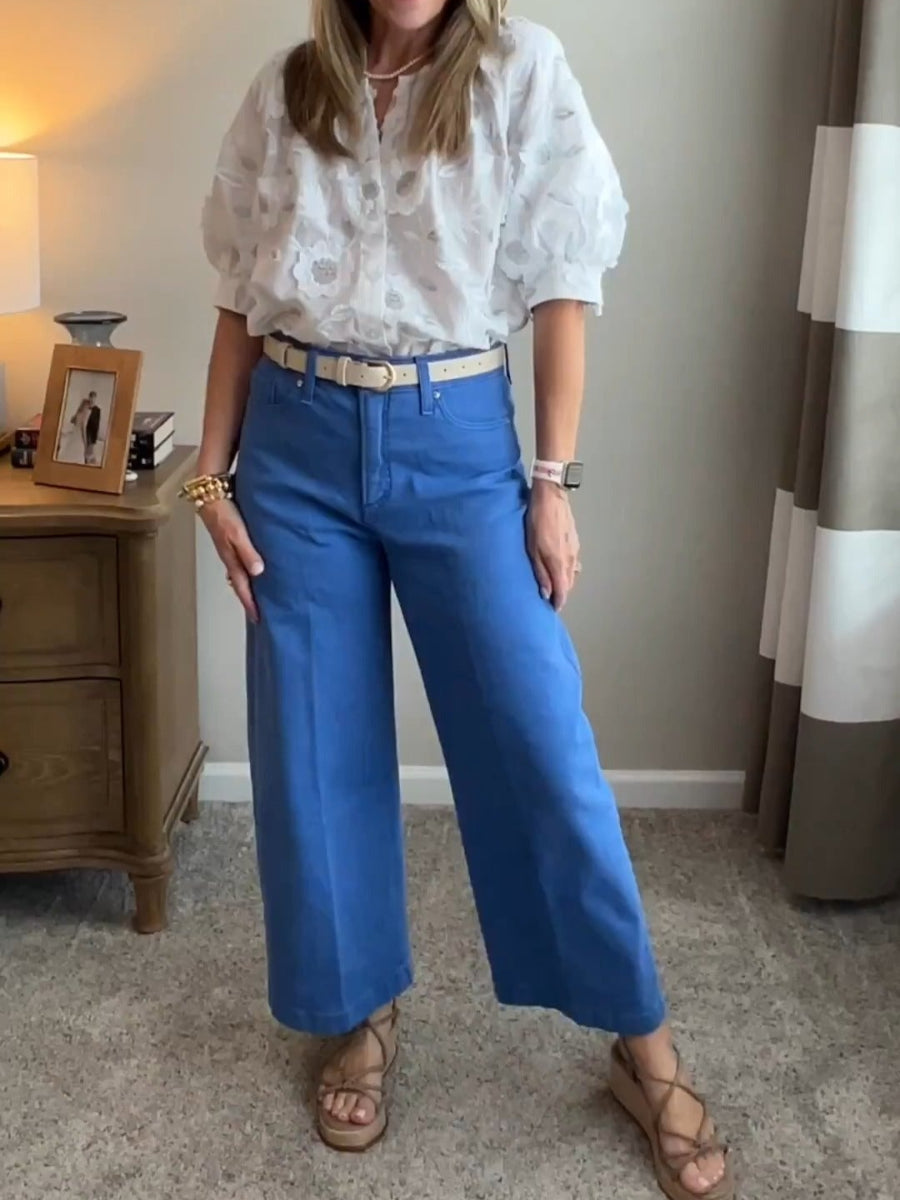 Cotton Applique Embroidered Top