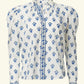 Puff Sleeves Floral Print Shirt