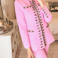 Pink Crystals Blazer Set