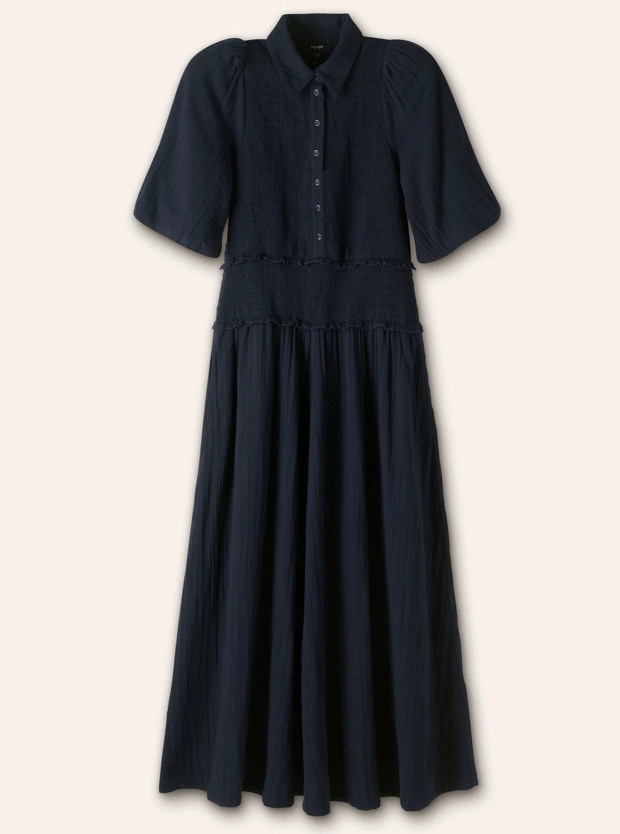 Cotton Maxi Shirt Dress