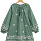 Flower Embroidery Casual Long Sleeve Dress