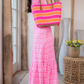 Elastic Waist Puffed Sleeves Dress