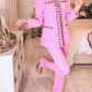 Pink Crystals Blazer Set