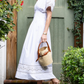 Cotton Embroidered Pleated Shirt Dress