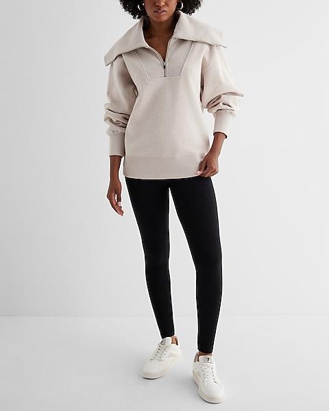 Quarter Zip Oversized Collar Fleece Set