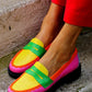 Colorful Colorblock Loafers