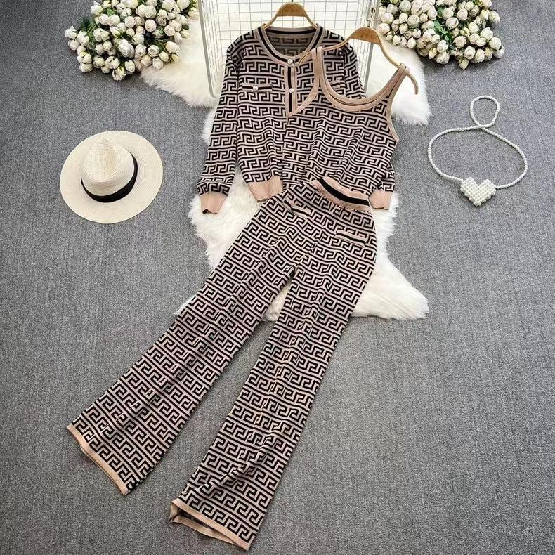 Round Neck Three Piece Set