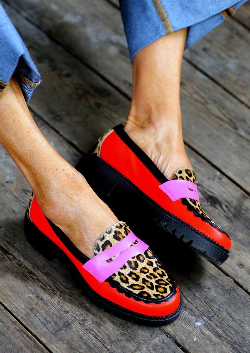 Colorful Colorblock Loafers