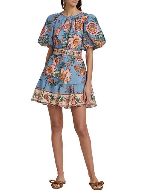 Wonderful Bouquet Belted Minidress