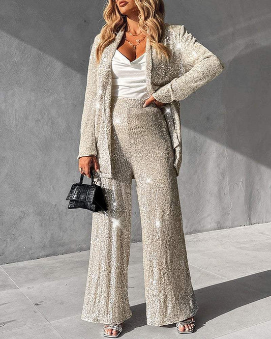 Chic Long Sleeve Two Piece Set