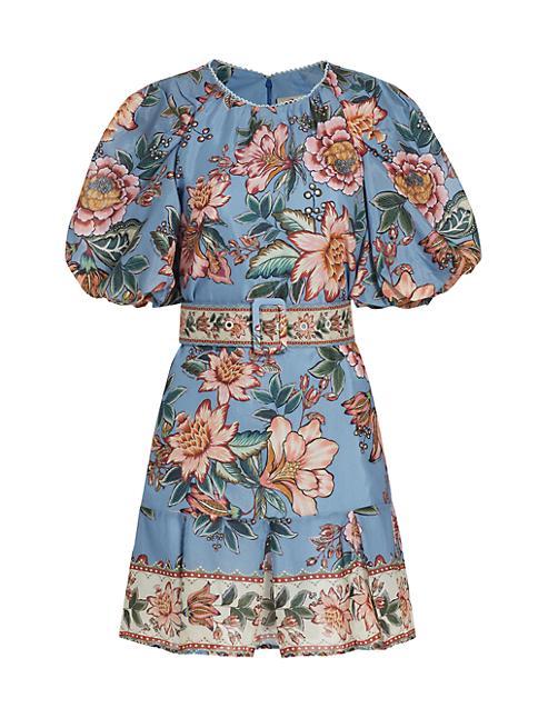 Wonderful Bouquet Belted Minidress