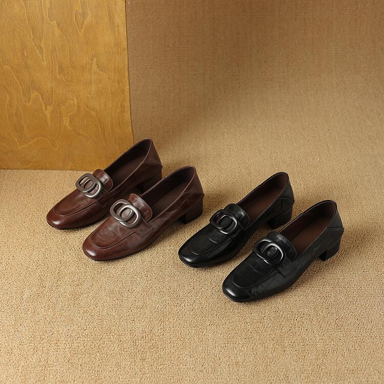 Vintage Casual Leather Loafers