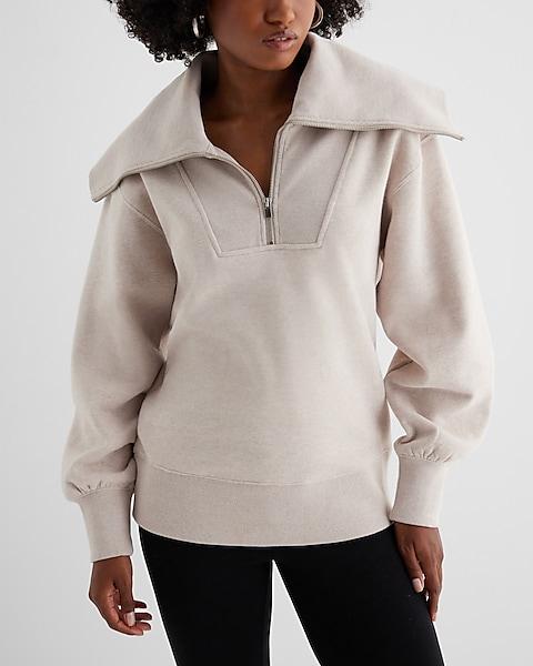 Quarter Zip Oversized Collar Fleece Set