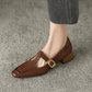 Vintage Sheepskin Mary Jane Shoes