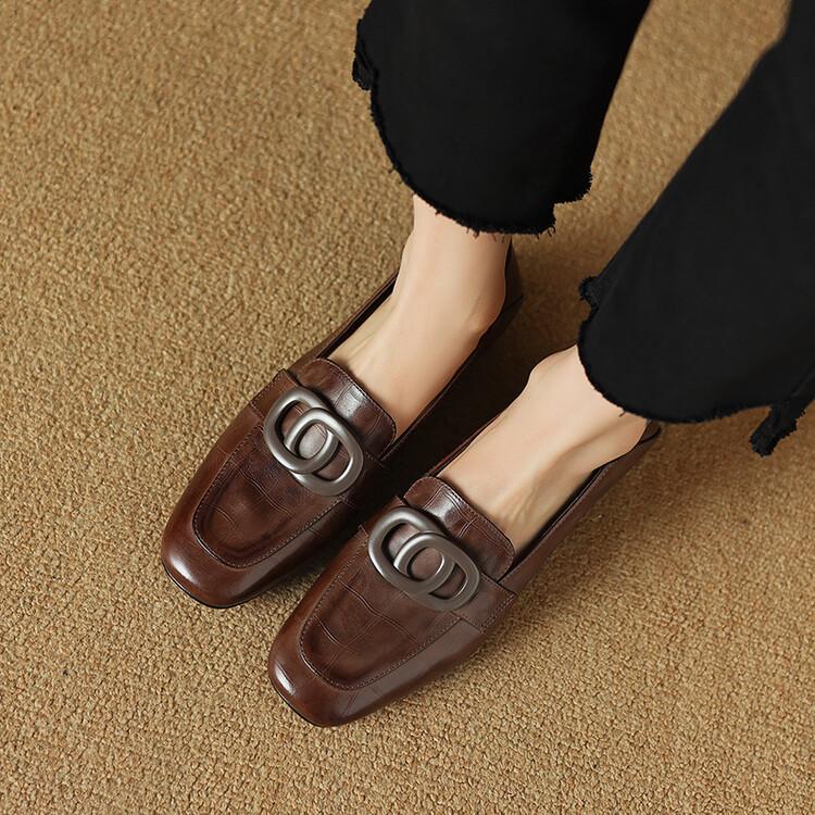 Vintage Casual Leather Loafers