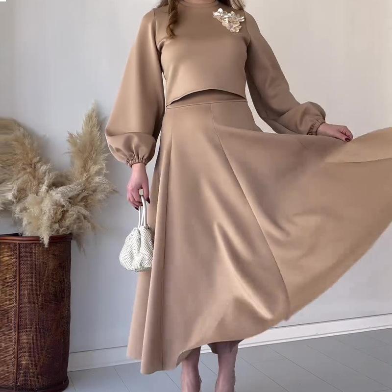 Elegant Long Sleeve Two Piece Set