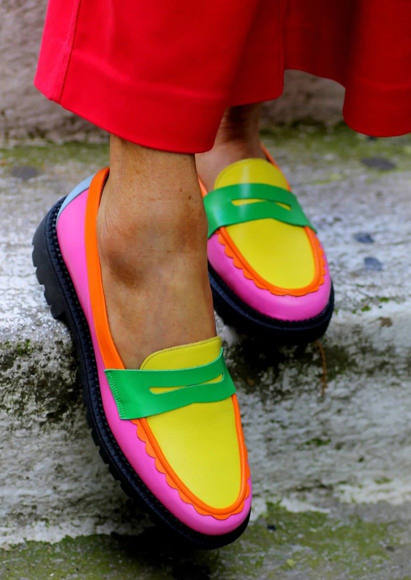 Colorful Colorblock Loafers