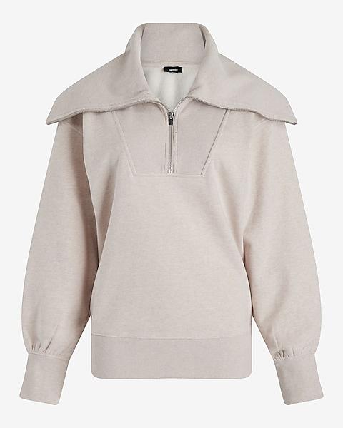 Quarter Zip Oversized Collar Fleece Set