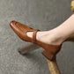 Vintage Sheepskin Mary Jane Shoes