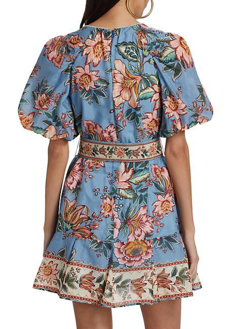 Wonderful Bouquet Belted Minidress