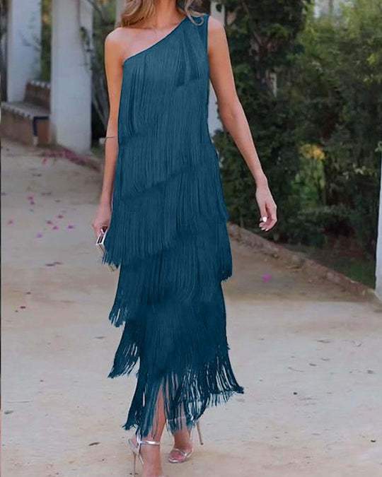 Multi-layered Fringe Dress