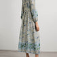 Floral Printed Linen Dress