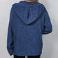 Drawstring knitted cardigan