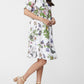 Butterfly Print  Linen Floral Dress