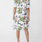 Butterfly Print  Linen Floral Dress