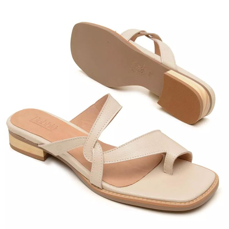 Cross Strap Open Toe Flat Sandals