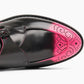 Black & Pink Italian Burnished Leather Shoes