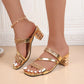 Women's Fashion Rhinestone High Heeled Sandals