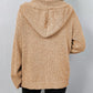 Drawstring knitted cardigan