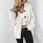 Drawstring knitted cardigan