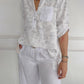 Fashion Elegant Printed Sequin Shirt
