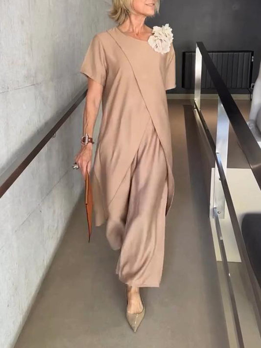 Round Neck Casual Fashion Irregular Suit