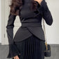 Fashion High Waist Patchwork Dress