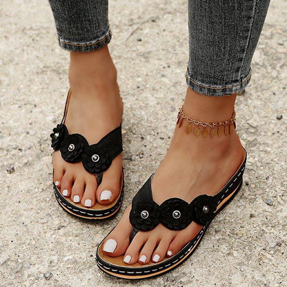 Floral Thick Sandals