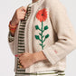 Hand-embroidered Flower Sweater Cardigan