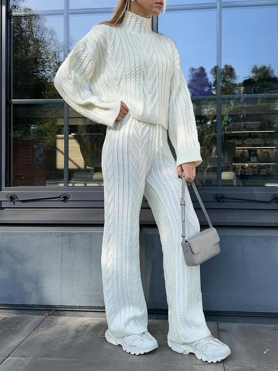 Cabe Knitted Drawstring Waist Set