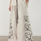 Fashion Linen Printed Wide Leg Sets