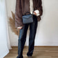 Fashion Faux Fur Collared Short Coat