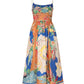 Sleeveless Graffiti Print Sling Dress