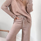 High Neck Knitted Suit