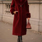 Long Coat With Faux Fur Collar