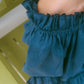 Off Shoulder Ruffled Loose Solid Dress