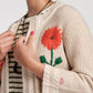 Hand-embroidered Flower Sweater Cardigan