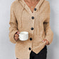 Drawstring knitted cardigan