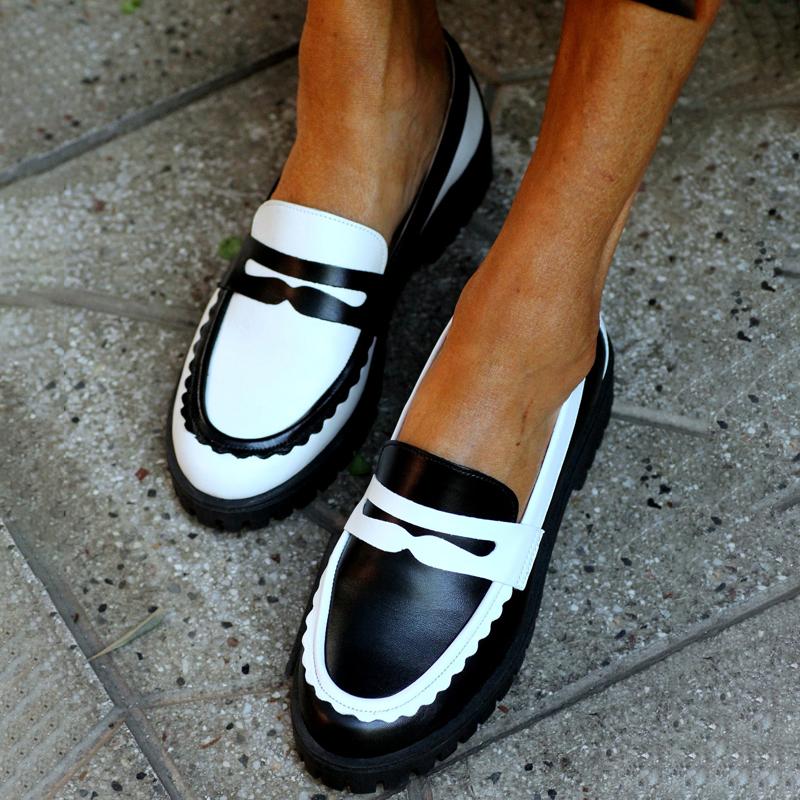 Leopard Print Color Block Suede Loafers