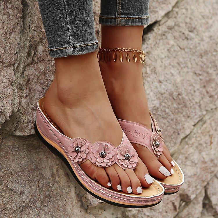 Floral Thick Sandals